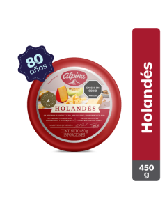 Queso Holandés Alpina Bloque 450 g