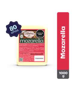 Queso Mozarella Alpina Bloque 1000 g