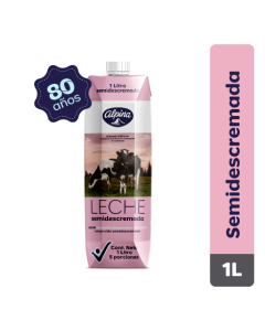 Leche Semidescremada Alpina Caja 1 l