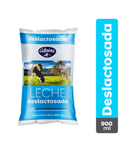 Leche Deslactosada Alpina Bolsa 900 ml