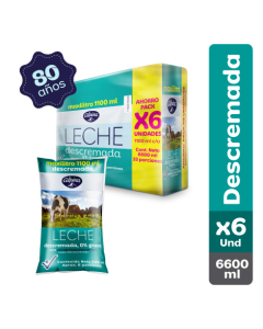 Leche Descremada Alpina x6 Und Bolsa 1100 ml