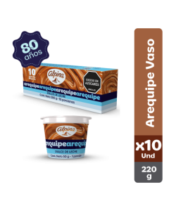 Arequipe Alpina vaso x10 Und 50 g