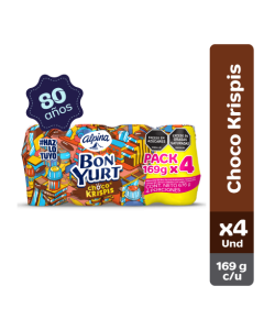 Bon Yurt Choco Krispis x4 Und 169 g