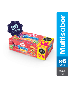 Gelatina Boggy Premio x6 Und Vaso 108 g