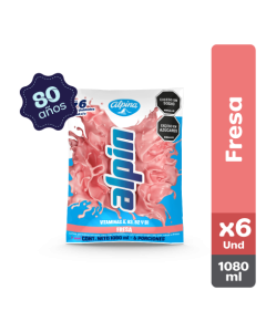 Alpin Fresa x6 Und Bolsa 180 g