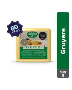 Queso Gruyere Alpina Cuña 180 g