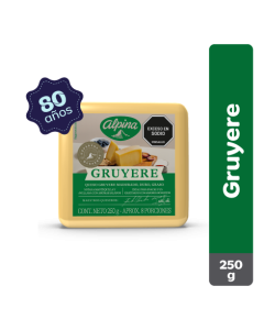 Queso Gruyere Alpina Cuña 250 g