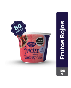 Gelatina Finesse Frutos Rojos Vaso 108 g