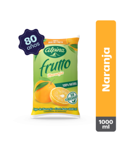 Frutto 100% jugo de naranja Bolsa 1000 ml