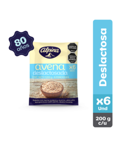 Avena Deslactosada Alpina x6 Und Bolsa 200 g