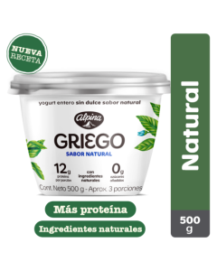 Yogurt Griego Natural 500 g
