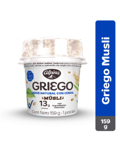 Yogurt Griego Natural Müsli 159 g