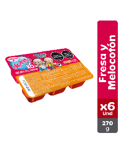 Alpinito Fresa y Melocotón x6 Und Vaso 45 g