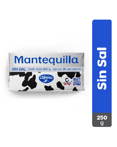Mantequilla Alpina Sin Sal 250 g