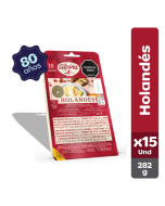 Queso Holandés Alpina 15 Tajadas 282 g