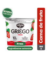 Yogurt Griego Cama de Fruta Fresa 150 g